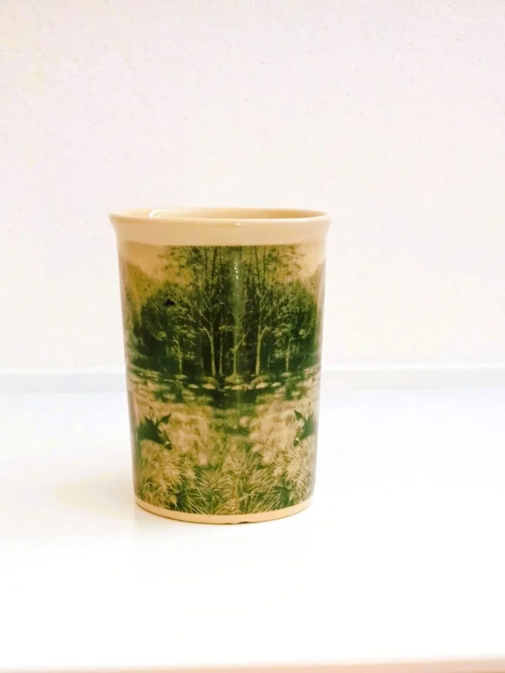 Field and Stream Set of 2 Cups Duck & Whitetail Deer Wild Life Beige Mug